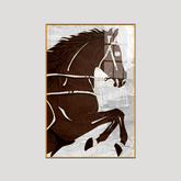Dynamic Horse Acrylic Wall Painting – Bold & Modern Art for Interiors
